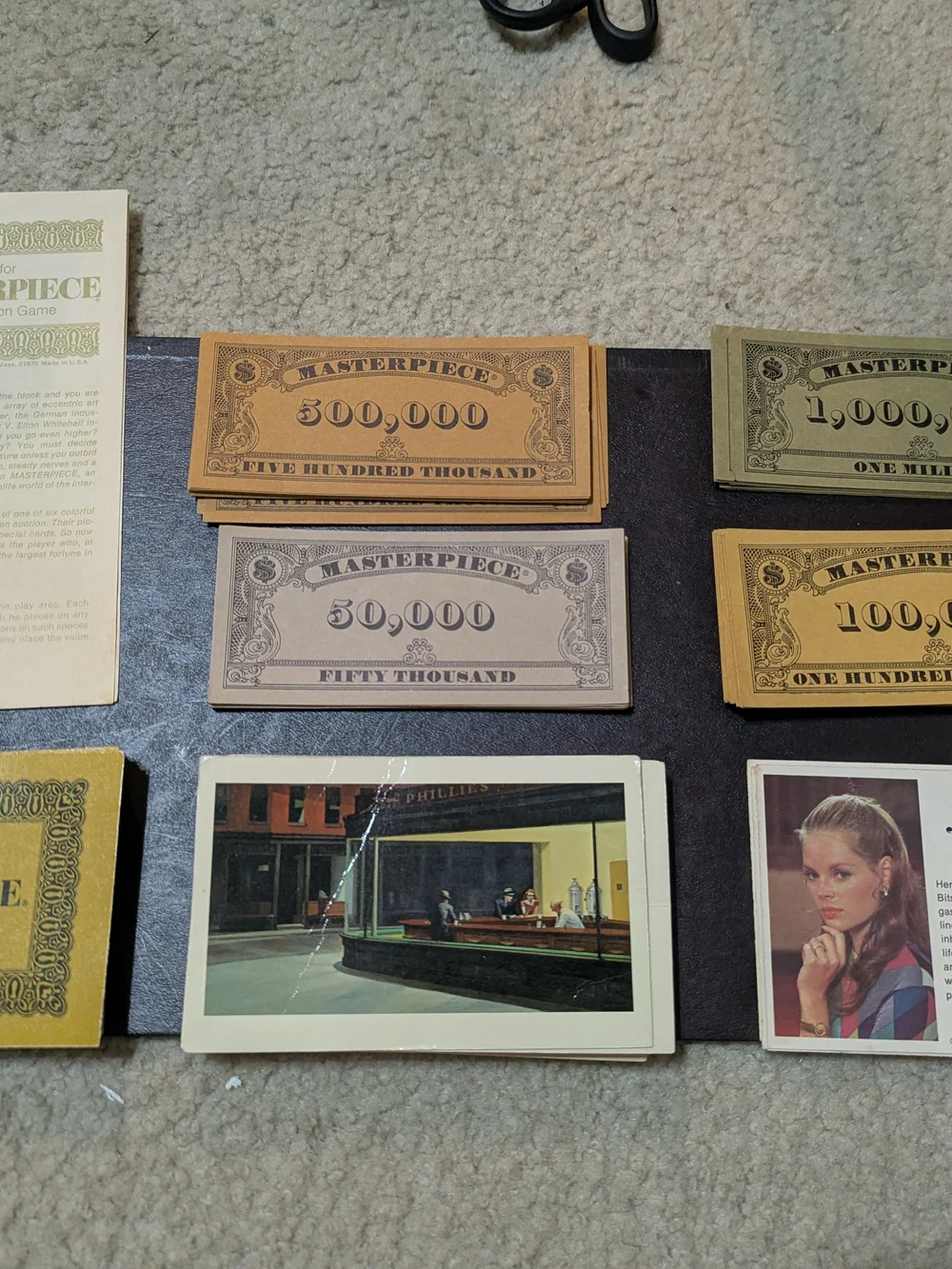 Masterpiece The Art Auction Game by Parker Brothers - 1970